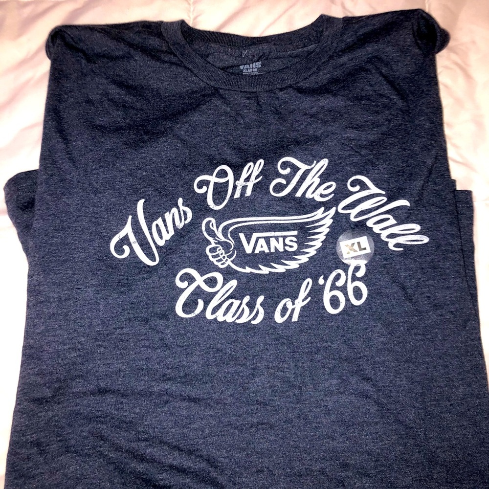 NWT. Mens XL Vans T shirt. Super soft blue